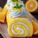 Orange Cream Swiss Roll Cake First Image