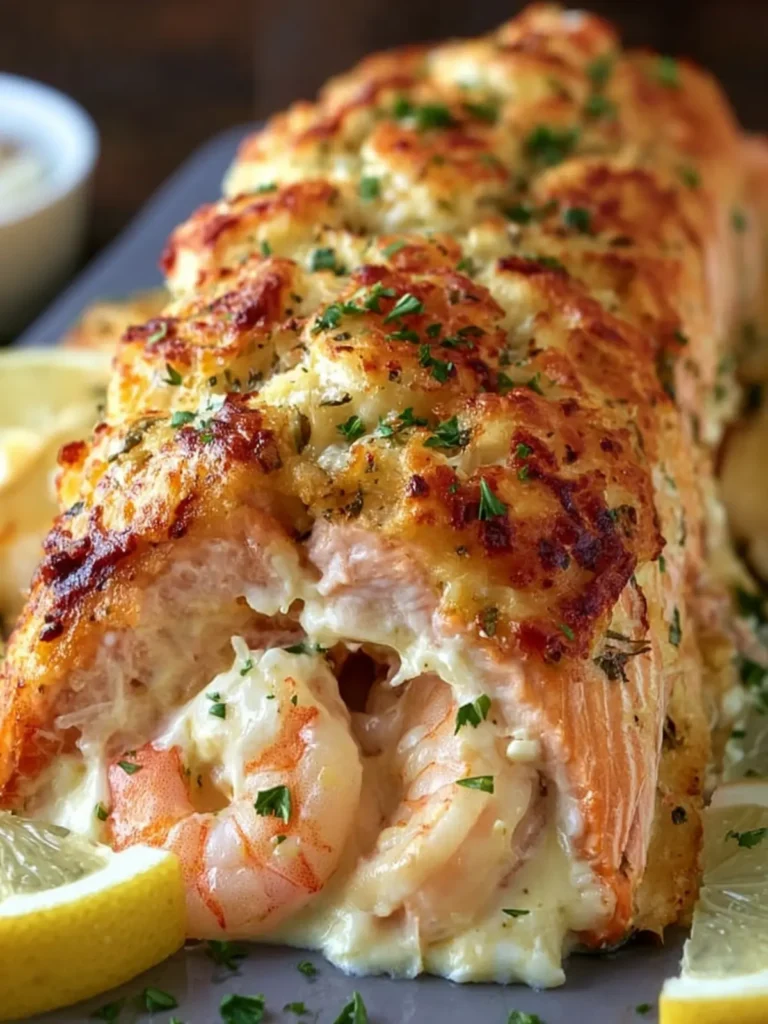 Stuffed Salmon with Creamy Shrimp First Image