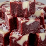Creamy Red Velvet Fudge Squares First Image