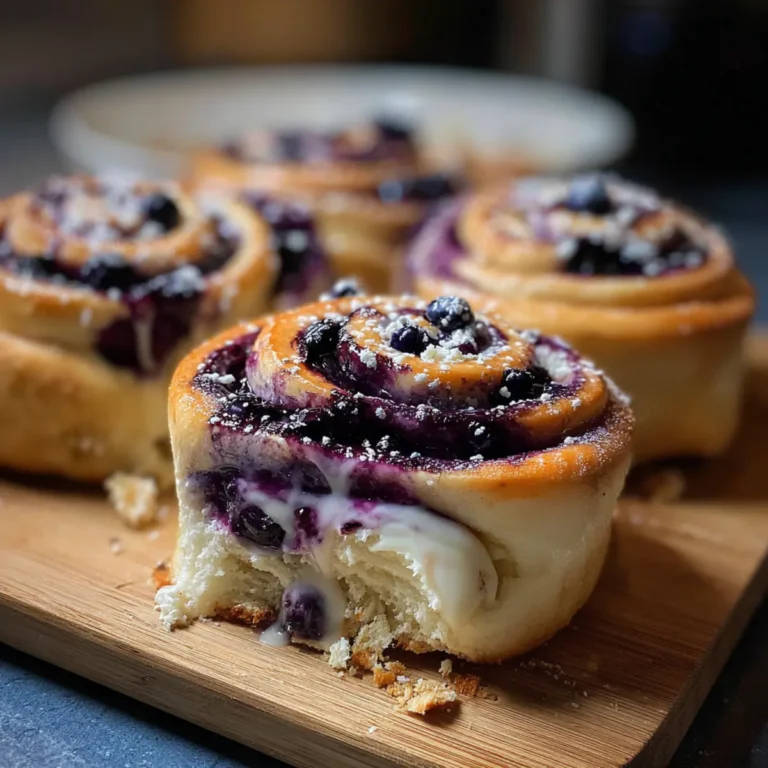 Blueberry Cream Cheese Swirl Rolls First Image