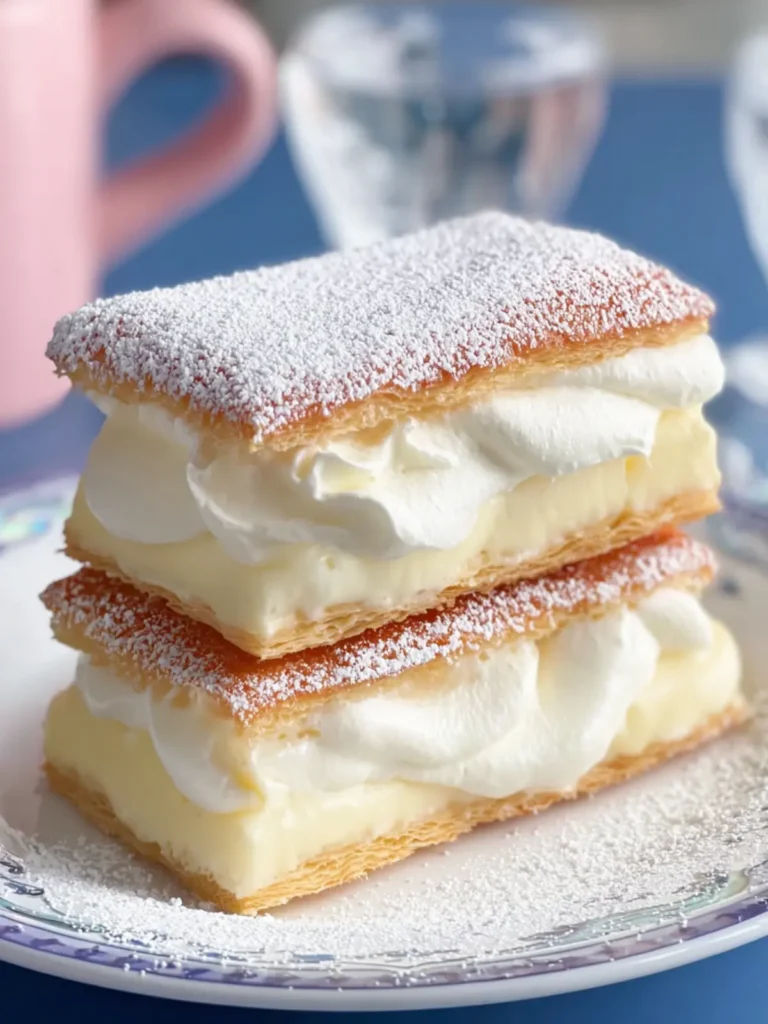 Delicious Cream-Filled Mille-Feuille Meal First Image