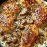 Creamy Mushroom Chicken Skillet First Image