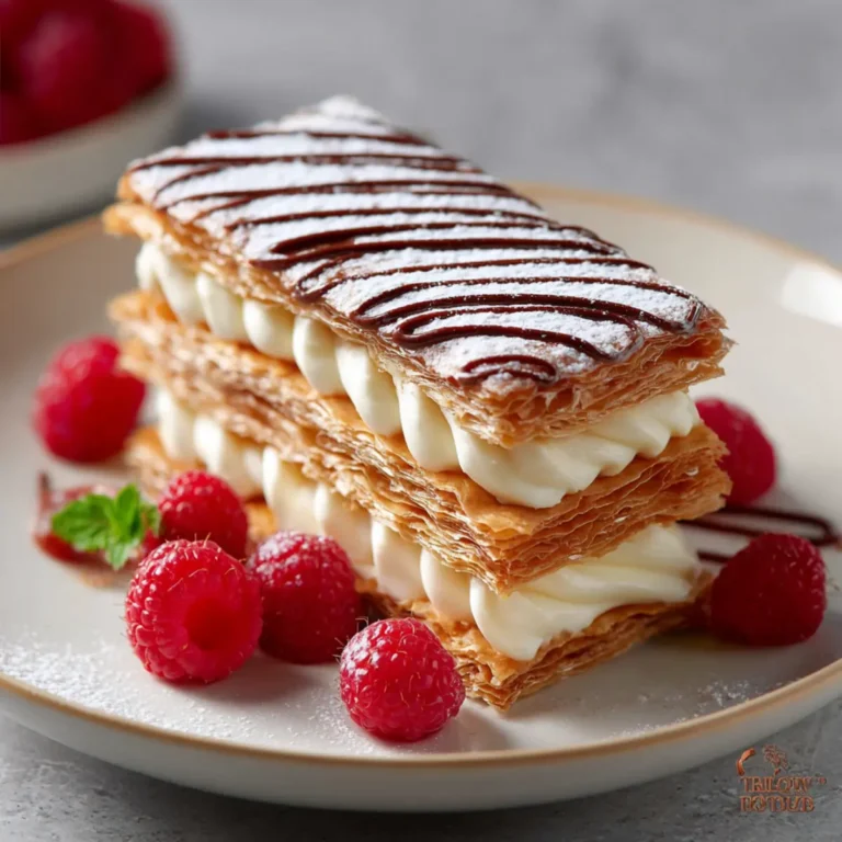 Decadent Vanilla Mille-Feuille Pastry First Image