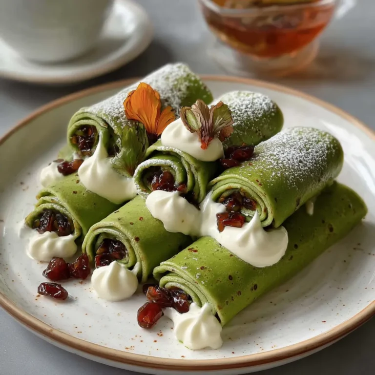 Green Tea Crepe Rolls Dessert First Image
