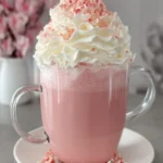 Whipped Cream Topped Pink Latte First Image