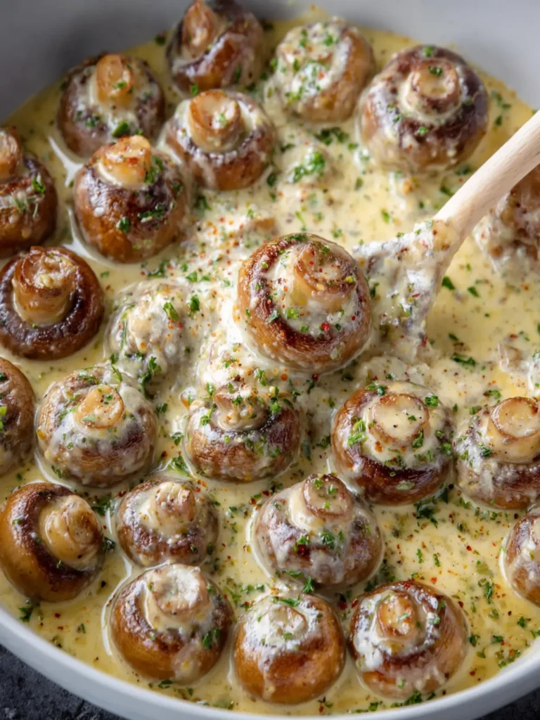 Creamy Garlic Mushroom Dish First Image