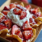 Crispy Strawberry Dessert Nachos First Image