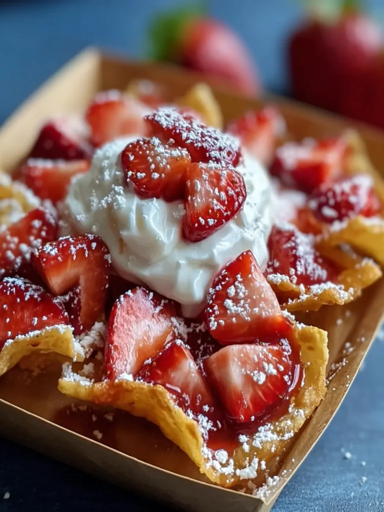 Crispy Strawberry Dessert Nachos First Image