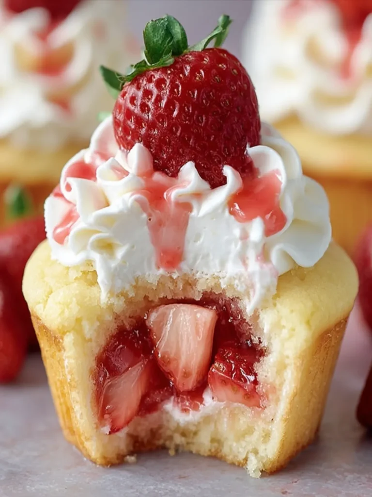 Strawberry Filled Cupcake Delight First Image