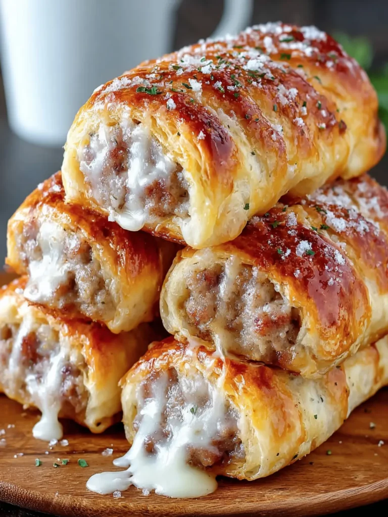 Flaky Sausage Pastry Rolls First Image