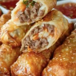 Crispy Beef Egg Rolls Recipe First Image