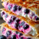 Blueberry Cream Cheese Quesadilla First Image