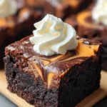 Decadent Swirled Halloween Brownies First Image