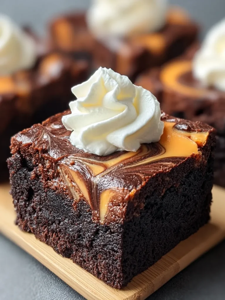 Decadent Swirled Halloween Brownies First Image