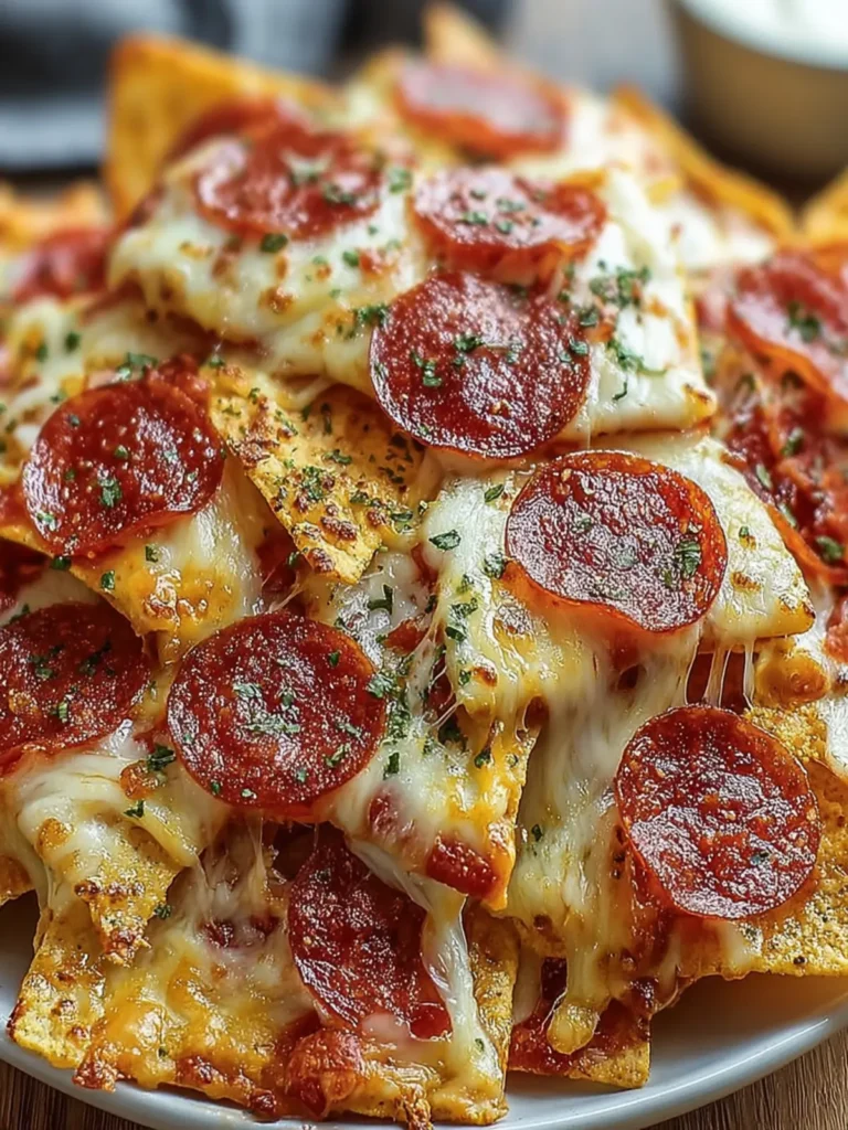 Cheesy Pepperoni Pizza Nachos First Image