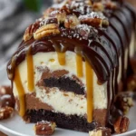 Decadent Chocolate Caramel Ice Cream Cake First Image