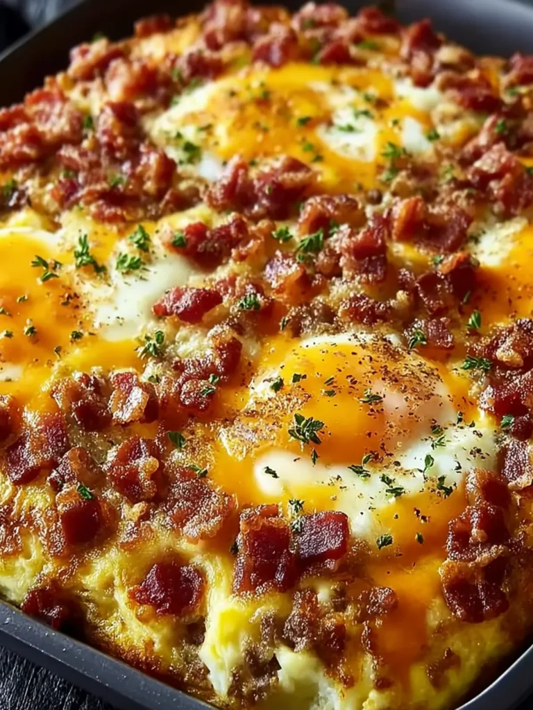 Cheesy Bacon Breakfast Casserole First Image