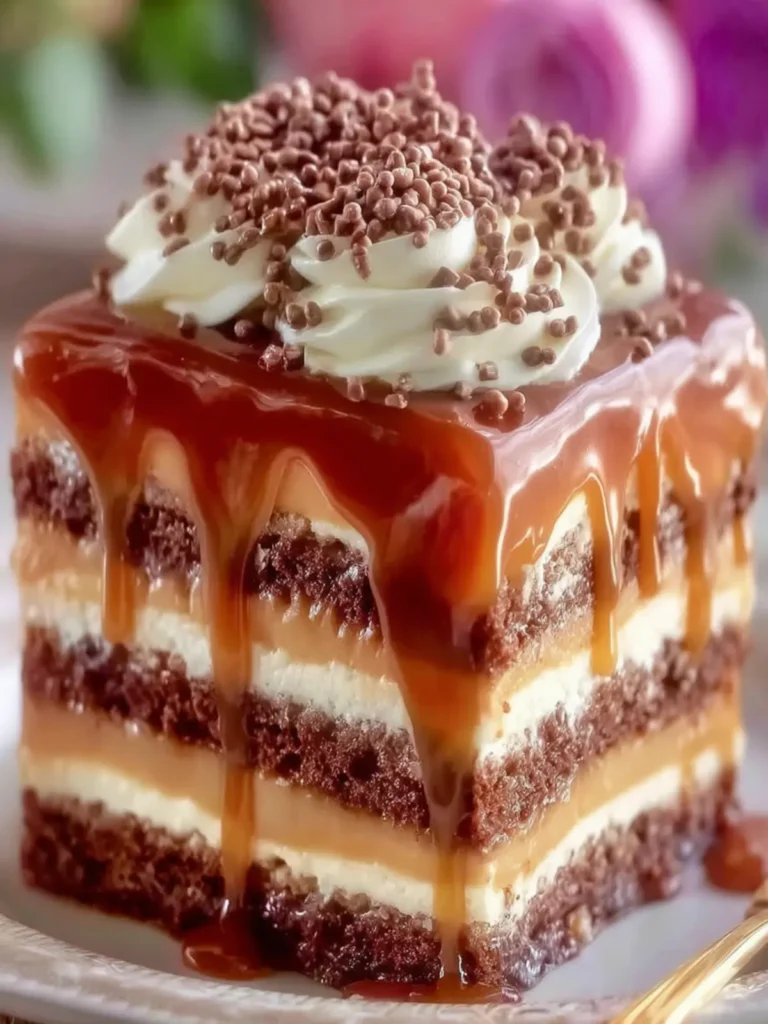 Decadent Caramel Layered Cake First Image
