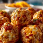 Rotel Cream Cheese Sausage Balls First Image