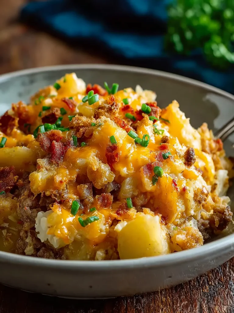 Delicious Slow Cooker Cowboy Potato Casserole Recipe! First Image