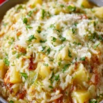 Cheesy Greek Cabbage Rice (Lahanorizo) First Image