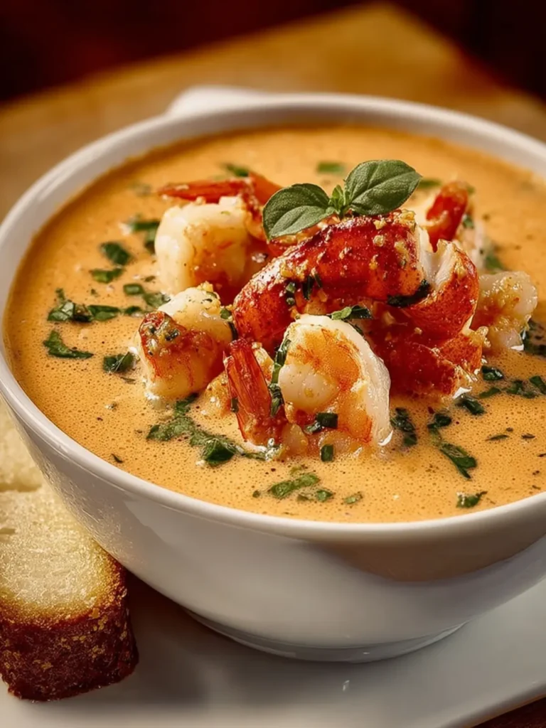 Creamy Crab and Shrimp Seafood Bisque First Image