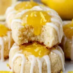 Shortbread Thumbprint Lemon Curd Cookies First Image