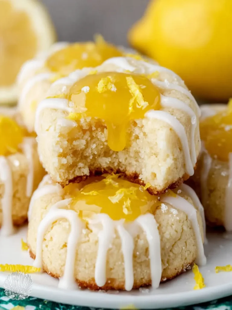 Shortbread Thumbprint Lemon Curd Cookies First Image