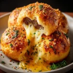 Garlic Parmesan Cheeseburger Bombs First Image