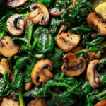 Sautéed Spinach and Mushrooms Recipe First Image