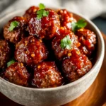 Sweet Chili Meatballs Crockpot First Image