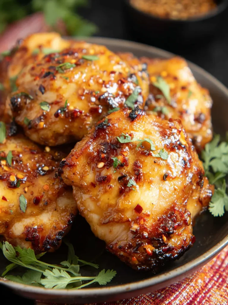 Honey Mustard Air Fryer Frozen Chicken Thighs (Boneless Skinless) First Image