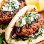 Grilled Middle Eastern Turkey Burgers First Image