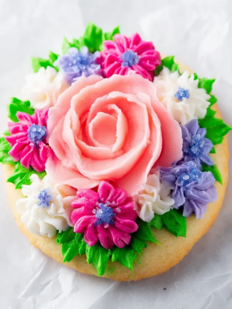 Mother’s Day Flower Sugar Cookies First Image