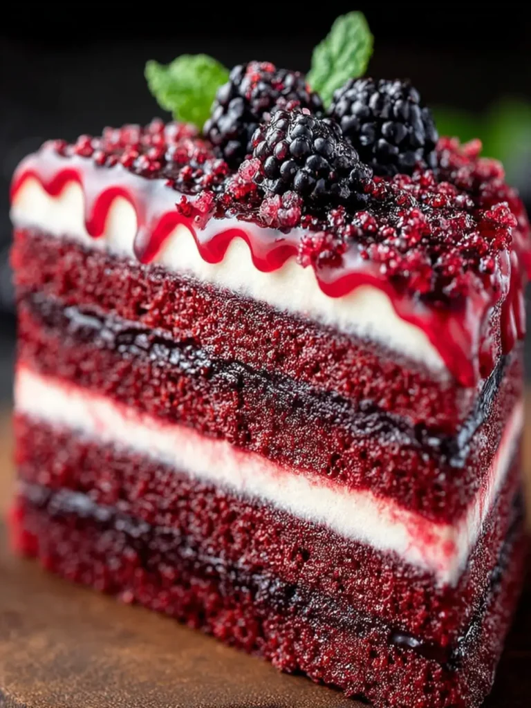 Blackberry Velvet Gothic Cake: A Dark, Lush Dessert Dream First Image