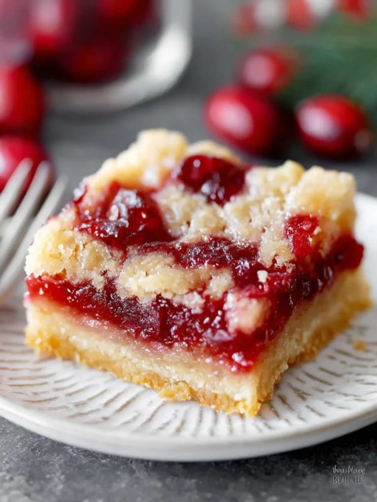 Apple Cranberry Bars First Image