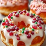 Vegan Christmas Wreath Doughnuts for a Joyful Holiday Treat First Image