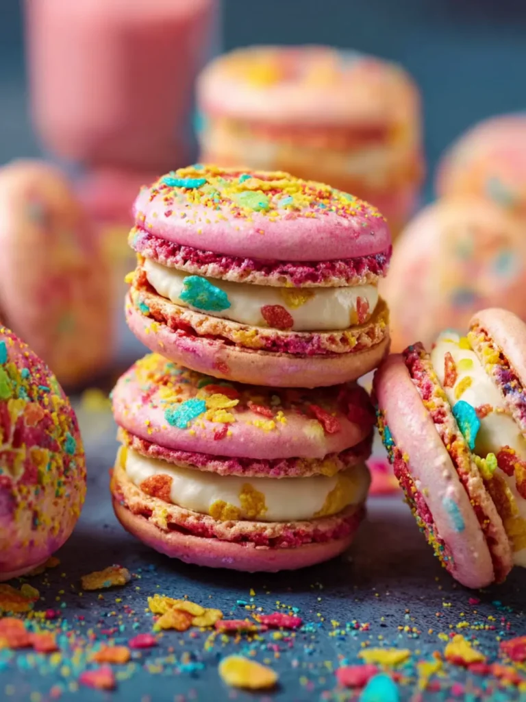 Fruity Pebbles Macarons First Image
