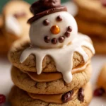 Melted Snowman Peanut Butter Cookies First Image