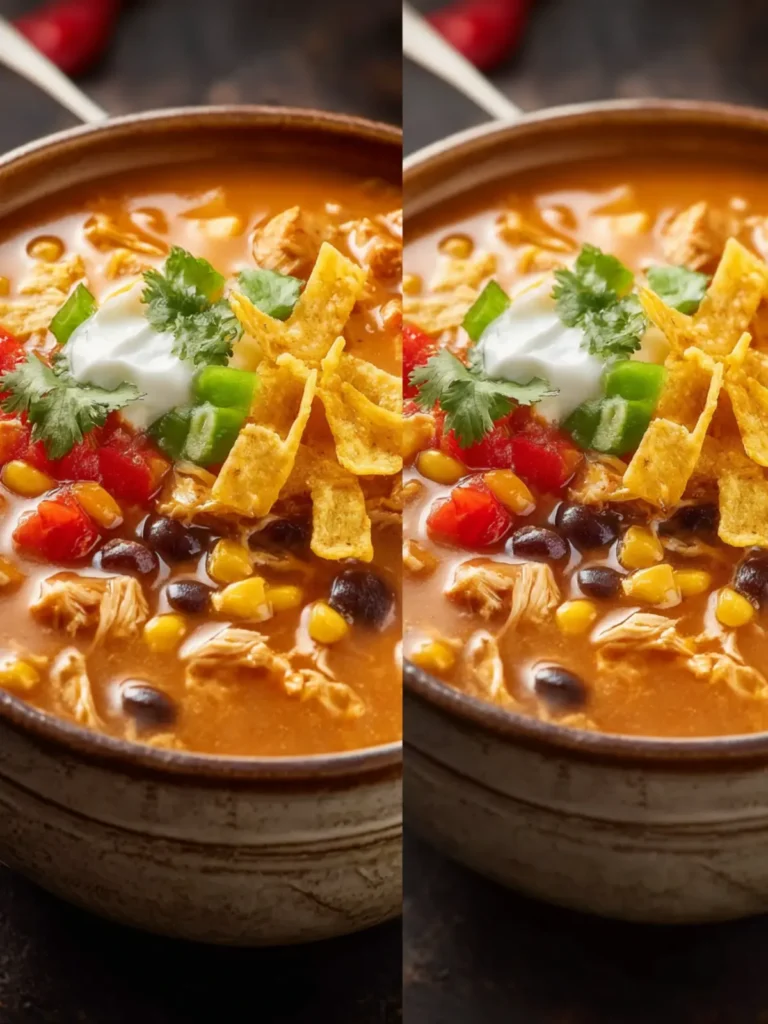 Crockpot Chicken Tortilla Soup: Easy Recipes for Dinner First Image