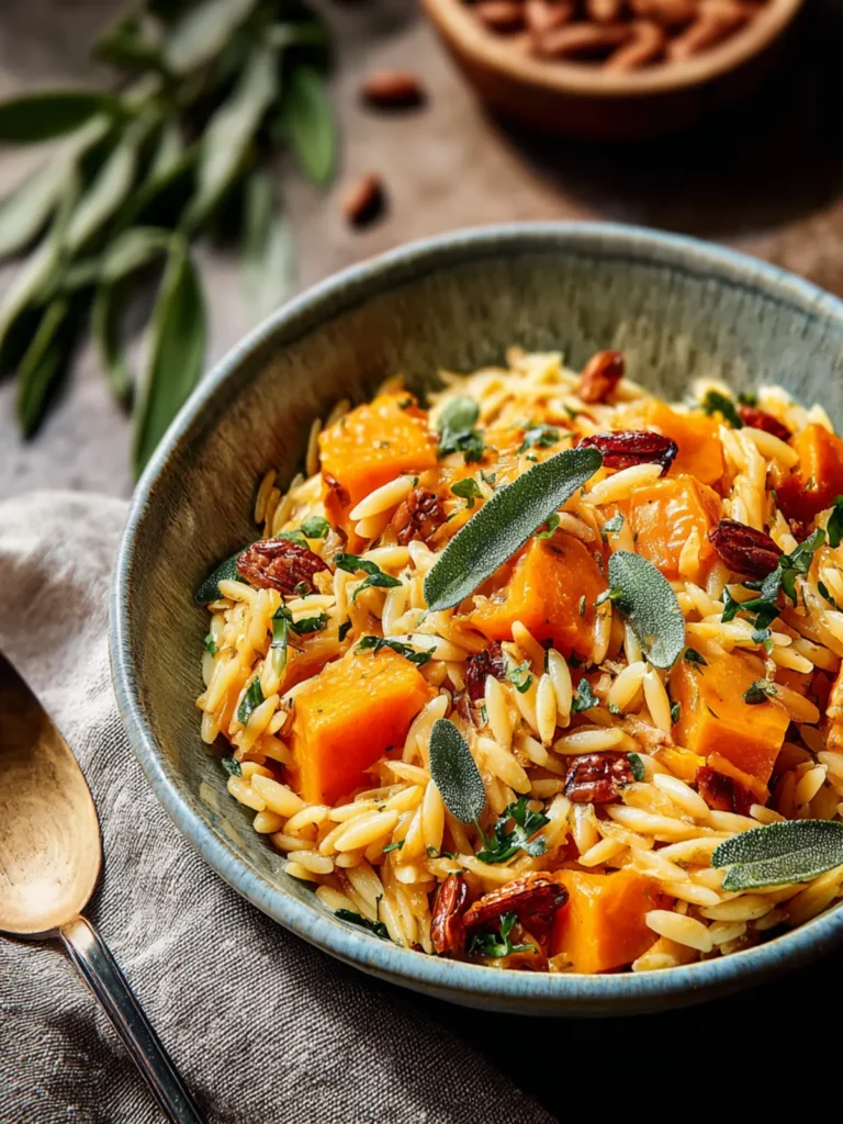 Cozy Butternut Squash Orzo Recipe for Comforting Nights First Image