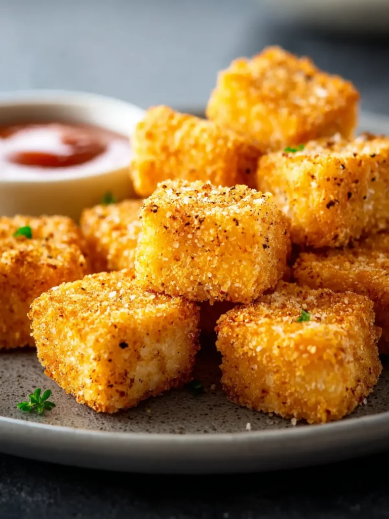Crispy Baked Tofu Nuggets Recipe First Image