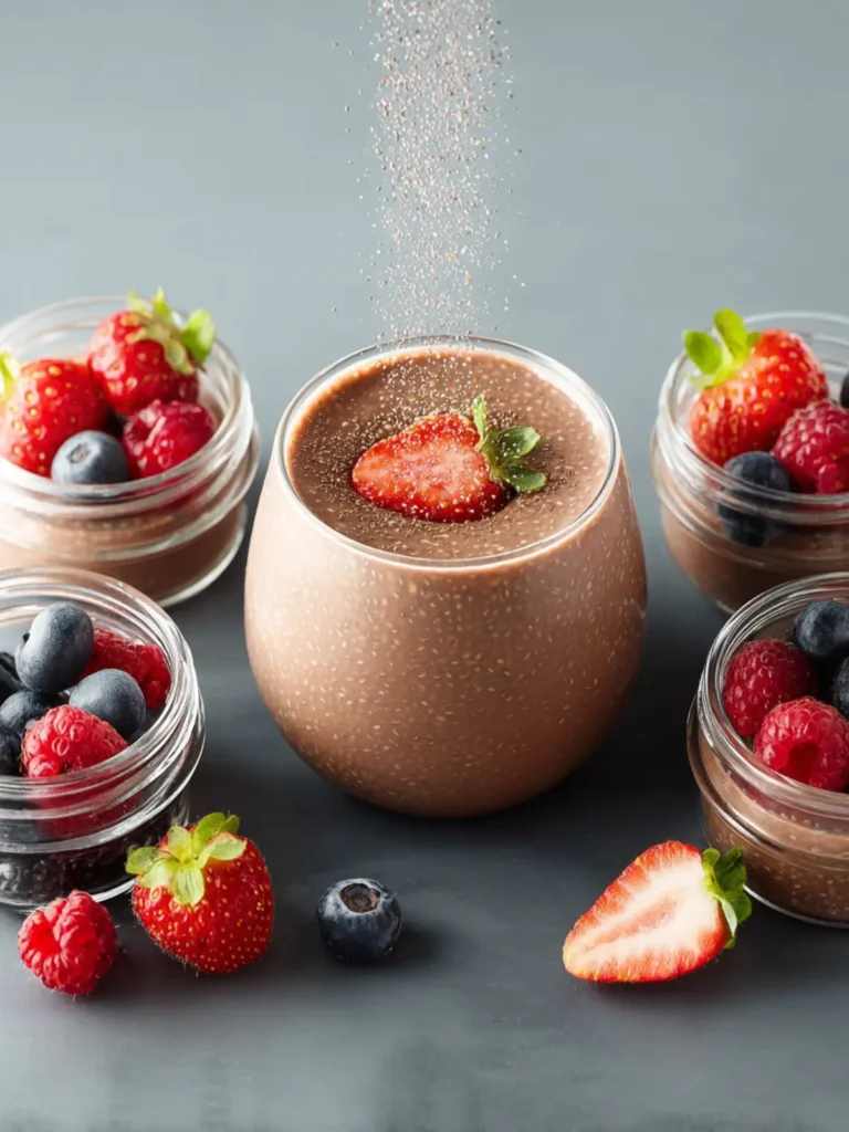 Creamy Chocolate Chia Pudding First Image