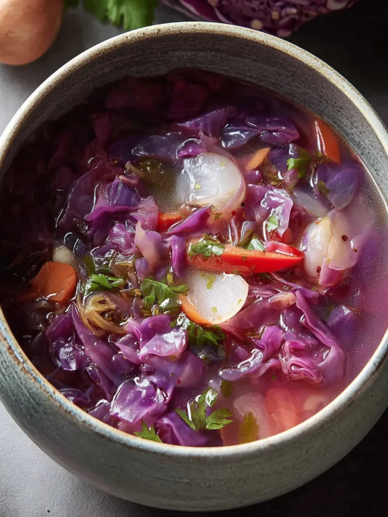 Delicious Red Cabbage Soup, Nourishing & Hearty First Image