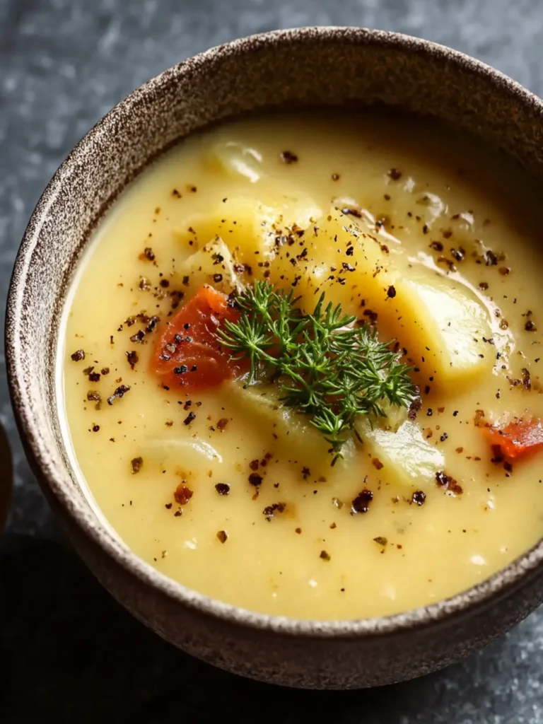 Easy Vegan Potato Soup Recipe First Image
