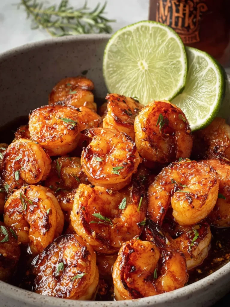 Easy Hot Honey Shrimp Recipe with Lime (Air Fried) First Image