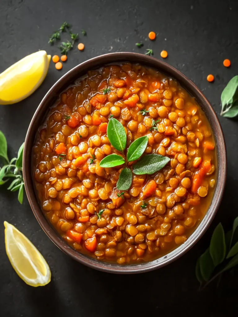Vegan Lentil Soup Recipe First Image