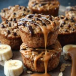 Peanut Butter Banana Baked Oatmeal Cups First Image