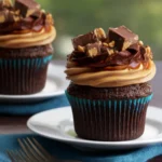 Peanut Butter Chocolate Cupcakes First Image