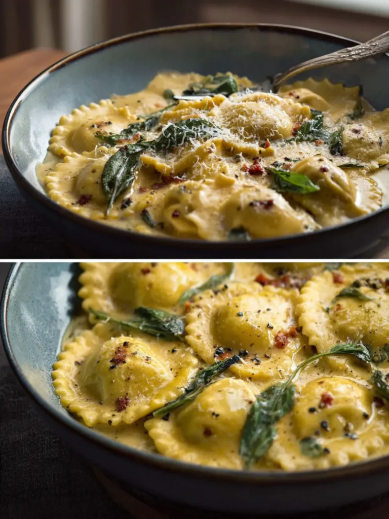 Creamy Tuscan Ravioli: An Easy Dinner Recipe First Image
